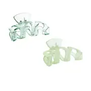 premium translucent Claw clips two per pack multi color