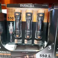 在飛比找蝦皮購物優惠-Duracell 手電筒 3 入組 550流明 #Costc