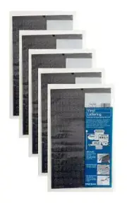 Chartpak 1/2-inch Black Stick-on Vinyl Numbers (01110), 5 PACKS
