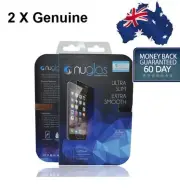 2X Genuine NUGLAS Tempered Glass Screen Protector for Apple iPhone X 8 7 6S Plus