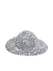 Black & White Wool Fedora