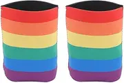 Gigicial 2Pcs Beer Can Coolers Sleeves, Slim Beer Can Coolers Drink Sleeves Reusable Cup Cover for Beer Soda Cans