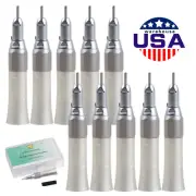 10*NSK Style Dental Straight Nose cone Slow Low Speed Handpiece For HP bur YX65