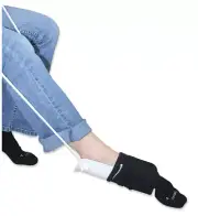 Flexible Sock Stocking Tights Aid Helper One Cord Foam Handle With Instructions