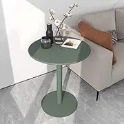 Round Coffee Table, Counter Height Bistro Table Tall Pub Cocktail Table High Top Table, Metal Iron Bars Table Snack Side Table, Easy to Assemble(40x62cm)