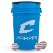Champro Official League - Bucket (5 gal) w/30 Full Grain Leather Cover Baseball