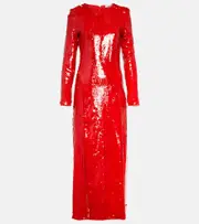 [Ganni] Ganni Sequined maxi dress AU 4 red