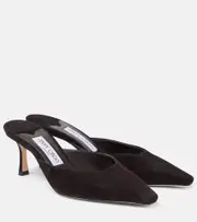 [Jimmy Choo] Jimmy Choo Vivi 65 suede mules AU 11 brown