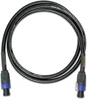Mogami GOLD SPEAKER SO-03 Amplifier-to-Cabinet Speaker Cable, Neutrik speakON Male Plugs, 4-Pole, Gold Contacts, Straight Connectors, 3 Foot