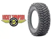 4X 295-70-17 MICKEY THOMPSON MTZ P3 MUD TERRAIN TYRES 17" INCH STEEL RIMS 4X4