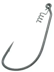 Gamakatsu 296414 Superline Worm Hook with Spring Lock Size 4/0