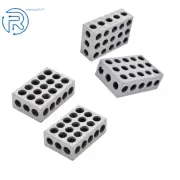 2-4-6 Blocks 23 Holes 2 Matched Pair Ultra Precision .0002" Machinist 246 Jig