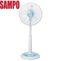在飛比找momo購物網優惠-【SAMPO 聲寶】12吋五片扇葉機械式定時立扇風扇 -(S