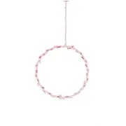 Christmas Round Ring String Light Home Window Hanging Pendant Xmas Tree Decoration 35 cm diameter [Christmas hanging ring] battery