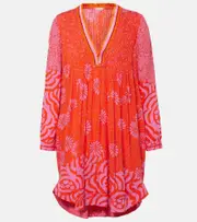 [Poupette St Barth] Poupette St Barth Bessie printed minidress AU 6 pink