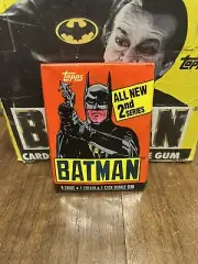Topps 1989 Batman 2nd Series 2 Sealed Wax Pack Unopened Cards Sticker Gum
