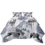 North America Wildlife Animals Coverlet