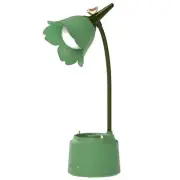 Cute LED Desk Lamp Kawaii Desk Accessories, Flower Bird Table lamp USB Rechar...