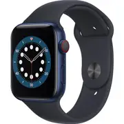 Apple Watch Series 6 44mm Blue Aluminium Case GPS + Cellular Sports Band [~Renewed]