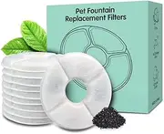 MOOBONA 12-Pack Replacement Filters for Cat Fountain | Pet Water Fountain Filters | Activated Carbon Filters