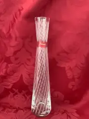 NEW FLAWLESS Glass BACCARAT France Clear MIKADO PASSION Crystal FLOWER BUD VASE
