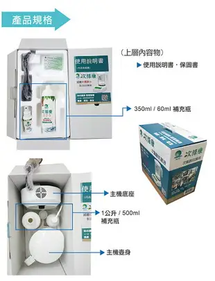 防疫小尖兵 次綠康 HW-2000 智慧型製造機2000ML 除菌液 抗菌液 消毒液 防疫抗菌 除菌