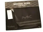 NEW WT AND BOX Michael Kors Small Scarf Hat Set Black & Gray Size O/S