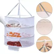 1-3 Layer Folding Drying Net Hanging Net for Fruit and Vegetable Herbs With Zip