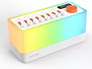 White Noise Sleep Sound Machine with 8 Nature Sounds, Portable Bluetooth Speaker