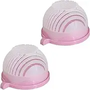 Salad Chopper Bowl and Cutter, Veggie Choppers and Dicers, Salad Instant Salad Maker, Fruit and Vegetable Chopper, Multifunctional Fruit Salad Chopper (Pink-2PCS)