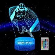 Football Night Light for Boys, 3D Illusion Night Lamp16 Colors Changing with ...
