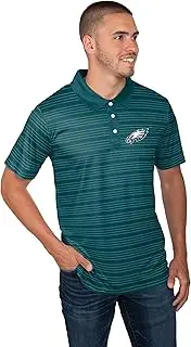 FOCO Men's NFL Team Logo Polo Short Sleeve Polyester Shirt