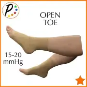 Presadee 15-20 mmHg Moderate Compression Foot Swelling Ankle Open Toe Sleeves