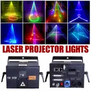 IOS Android App Edit Remote iLDA DMX DJ Show Stage Projector 5W RGB Laser Light