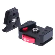 Quick Release Mount Plate Board Anti-shake Clamp V Port for Tripod DSLR Cage CR