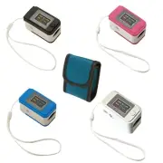 Fingertip Pulse Oximeter, Pulse Saturation Heart Rate Monitor with Pouch