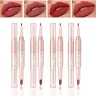 Joyeee Lipstick Set, 4PCS 2in1Double Head Matte Nude Lipstick Lipliner Lip Pe...