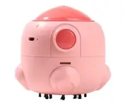 Portable Mini USB Rechargeable Small Rocket Desktop Vacuum Cleaner Keyboard Cleaner Handheld Vacuum Cleaner-Pink