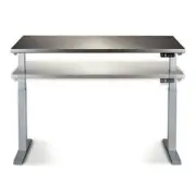 Switchback Sit To Stand Table Desk Base Only Height Adjustable 3-Stage Silver