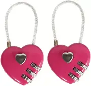 Heart Padlock 3-Digit Combination Lock – Romantic, Keyless & Easy to Use