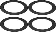 uxcell Goof Rings for 4 Inch Recessed Can Lighting Down Light, 4 Pcs Metal Goof Trim Rings Cover, Outer Diameter 6.77-inch, Inner Diameter 4.25-inch, Matte Finish Black, Flush Mount
