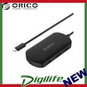 Orico USB-C to USB-C, USB 3.0 & HDMI Adapter with 2 Port Hub - Black