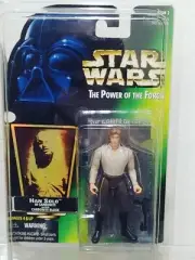 Star Wars Kenner Potf2 Han Solo Carbonite Hologram Green Card Action Figure Misp