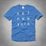 AF A&F ABERCROMBIE & FITCH 短袖 T恤 藍色 小孩T