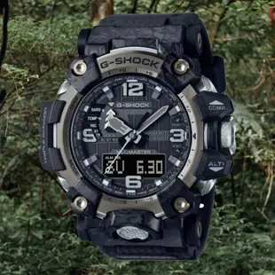 CASIO卡西歐 G-SHOCK 太陽能 電波對時 雙顯運動腕錶-黑 GWG-2000-1A1