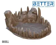 Skull, 3d Printed Dice Tray Terrain. For RPG Tabletop Wargaming.