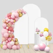 Set of 3 Wedding Arch Backdrop Stand Cover (4FT, 5FT, 6FT), Spandex Fitted Ar...