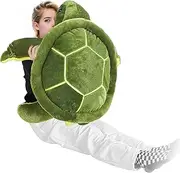 Large Stuffed Turtle Soft Plush Sea Turtle Stuffed Animals Giant Plush Stuffed Turtle Large Ocean Life Tortoise Throw Pillow Cute Turtle Plush Birthday Party Gifts for Kids (33 Inches)