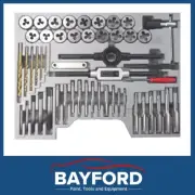 TAP & DIE SET METRIC WORK SHOP USE HEAVY DUTY WITH HARD CASE 52 PIECE