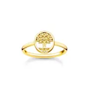 Genuine THOMAS SABO Yellow Gold Tree Of Love Ring TR2375Y